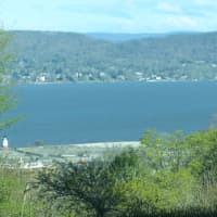 <p>A view of the Hudson River on Tuesday from Tappan Hill Mansion in Tarrytown.</p>