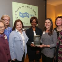 <p>The Bronxville Public Library Social Needlers, a weekly knitting and crocheting group, recently received a community spirit award.</p>