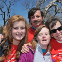 <p>The Carney family at the Walk.</p>
