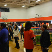 <p>Attendees at the first-annual Chappaqua STEM Fest, held at Robert E. Bell Middle School.</p>