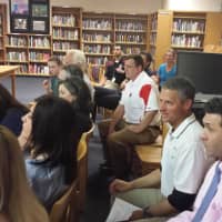 <p>Rye parents and coaches asked the RHS seniors about their training and memories.</p>