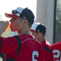 <p>Somers hung on to earn a 7-5 victory over Yorktown Thursday at Somers High School.</p>