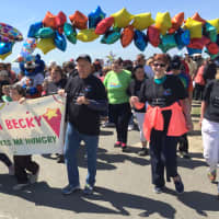 <p>The crowds begin the 10th annual STAR Walk, Roll and Stroll at Sherwood Island State Park in Westport Sunday.</p>