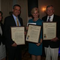 <p>Honorees with their proclamations at the Eastchester/Tuckahoe Chamber of Commerce&#x27;s Persons/Business of the Year event.</p>