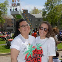 <p>Students proudly wear their strawberry festival t-shirts. </p>