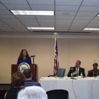 <p>Rep. Elizabeth Esty led a roundtable discussion during her visit</p>