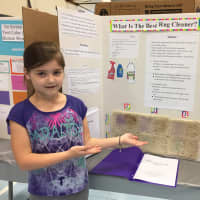 <p>Fourth-grader Sydney Rossi, who partnered on her project with classmate Sydney Sarner, said she thought a brand-name carpet cleaner would remove stains better than a homemade solution.</p>