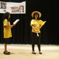 <p>Students perform a scene from &quot;The Adventures Of Tom Sawyer,&quot; the book chosen for the BIg Read.</p>