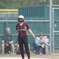 <p>Ossining&#x27;s Grace Scorcia at the plate.</p>