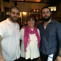 <p>Cedar Street Grill&#x27;s Matt Kay with mom Cathy and Joe. </p>