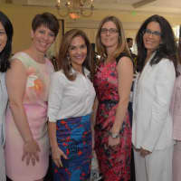 <p>Jeannette Yuen, M.D.; Jacqueline Monaco-Bavaro, M.D.; Joy Bauer, M.S., R.D., C.D.N., Saryna Young, M.D.; Bonnie Wolf-Greenwald, M.D.; and White Plains Hospital President and C.E.O. Susan Fox attended the luncheon.
 </p>