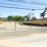 <p>A view of the property on Thursday where the German International School plans an access road for parking off of North Street less than a half-mile south of White Plains High School. Four single-family homes also will be built as rental property.</p>