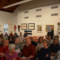 <p>About three-dozen people turned out for a public form on the Scotts Corners overhaul proposal on Tuesday, which was at the Pound Ridge Library.</p>