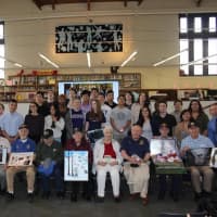 <p>Ossining High School students created artwork to honor the experience of local Vietnam War veterans. </p>