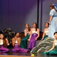 <p>Students get into character for scenes of &quot;Peter Pan.&quot;</p>