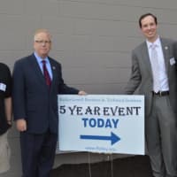 <p>Mayor Mark Boughton and Councilmen Thomas J. Saadi, Andrew R. Wetmore and Paul Rotello join the lineup.</p>