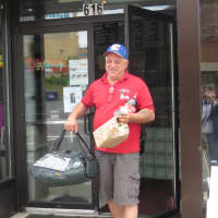 <p>Ralph Fiorentino, the owner&#x27;s brother, making a noon delivery.</p>