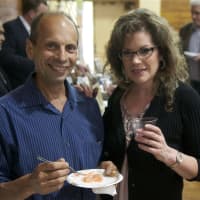 <p>Visitors enjoy food and drink at the Business &amp; Culinary Showcase.</p>