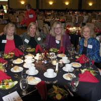<p>The Congregational Church of New Canaan was honored: (from left) Linda Twombly, Judy Dunn, Marianna Kilbride, Rev. Ann Coffman, Pat Thatcher, Whitney Ball.</p>