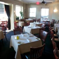 <p>One of the dining rooms at Riverview Restaurant.</p>