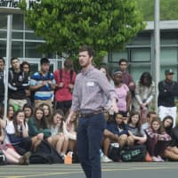 <p>Kevin Dougherty of MADD speaks to the crowd.</p>