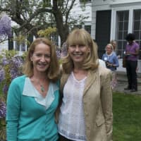 <p>Volunteer Services Manager at Silver Hill Hospital Lisa Ruggiero (left) and honoree Cathy Allman.</p>