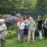 <p>Guests mingle at Friday&#x27;s luncheon.</p>
