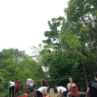 <p>Student volunteers from Chappaquas Horace Greeley High School recently helped plant a community garden in Yonkers.</p>