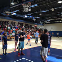 <p>Briarcliff Middle Schools Wellness Day culminated with a basketball game between students and faculty, which also served as a fundraiser for charity.</p>