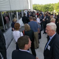 <p>The crowd on the deck at BCW Grand Opening. </p>