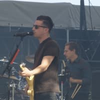 <p>The band A.O.R. performs.</p>