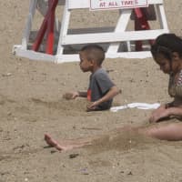 <p>Visitors found great weather at the beach on opening weekend.</p>