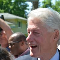 <p>Bill Clinton just prior to New Castle&#x27;s Memorial Day parade in Chappaqua.</p>