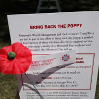 <p>Those who attended the Greenwich Town Party were invited to buy poppies in honor of Memorial Day.</p>
