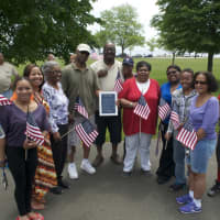 <p>The Powell family is on hand to honor a veteran with the Stanley Powell Memorial Award.</p>