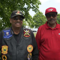 <p>Veterans and many others attend Monday&#x27;s ceremony at Seaside Park.</p>