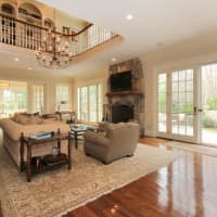 <p>Large windows offer terrific views of Aspetuck Valley Country Club.</p>