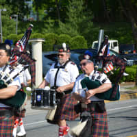 <p>Bagpipers perform in Mount Kisco&#x27;s Memorial Day parade.</p>