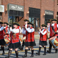 <p>Mount Kisco&#x27;s Ancient Fife and Drum Corps marches in the Memorial Day parade.</p>