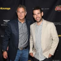 <p>Left to right: Keith Fleischman and Entourage creator and GIFF Board Member Doug Ellin attend the Greenwich Film Festival special screening.</p>