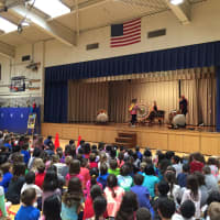 <p>Japanese drumming group Taikoza performed at Todd Elementary School on April 30.</p>