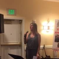 <p>Katrina Rocco of the Ossining Children&#x27;s Center speaks at the Center&#x27;s benefit.</p>