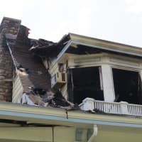 <p>There was extensive damage to the New Rochelle home.</p>