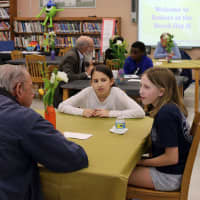 <p>Area senior citizens recently visited students and staff at Yorktowns Lakeland Copper Beech Middle School.</p>