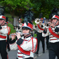 <p>A marching band performs in the Katonah parade.</p>