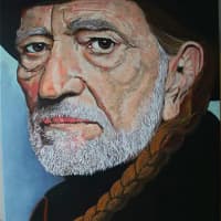 <p>Michael Wagner&#x27;s Willie Nelson painting.</p>