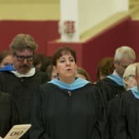 <p>Faculty, family and friends gathered at the Harvey School&#x27;s commencement ceremony Thursday.</p>