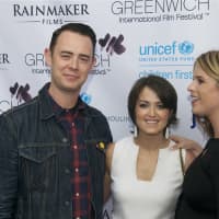 <p>Director Colin Hanks, GIFF founder Wendy Stapleton Reyes and Jenna Bush Hager at the Greenwich International Film Festival Opening Night Screening of &quot;All Things Must Pass,&quot; presented by U.S. Trust.</p>