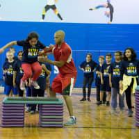 <p>Port Chester Middle School students participate in the Open Door Foundation&#x27;s Extra Mile Challenge.</p>