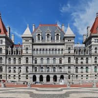 <p>The New York State Capitol in Albany.</p>